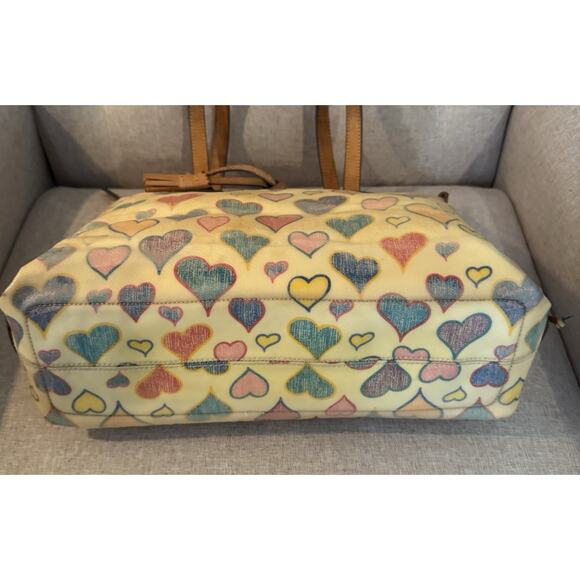 VINTAGE DOONEY & BOURKE Sweetheart Collection Scribble Heart Charm Shoulder Bag - Picture 10 of 16